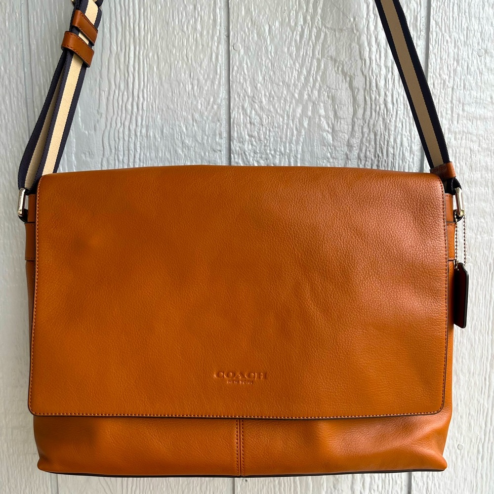 Coach Leather Sullivan Messenger Bag